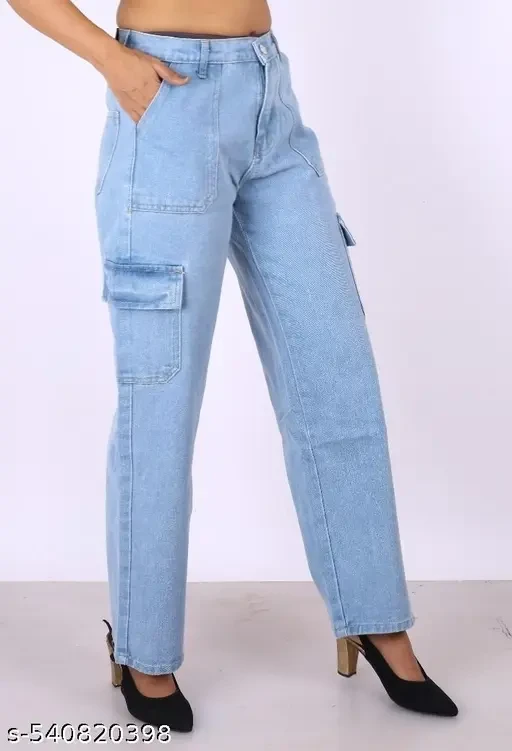 Women Regular High Rise Blue Jeans