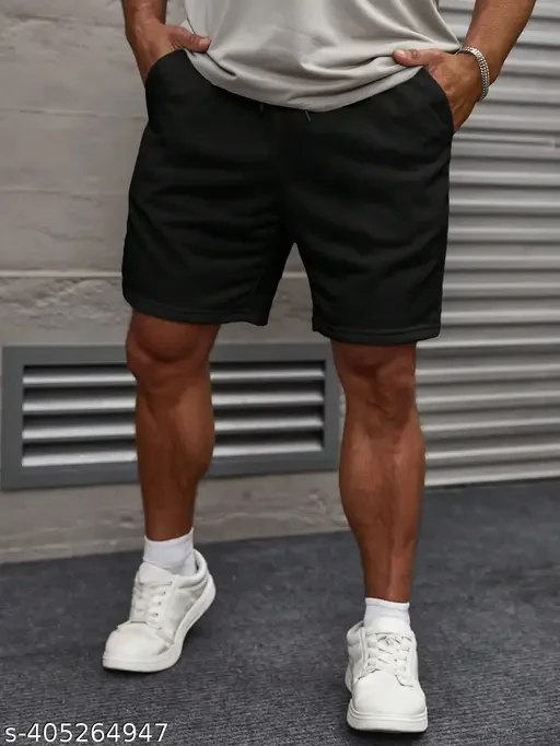 Trendystore Manfinity Homme Men Solid Loose Fit Casual Shorts For Summer