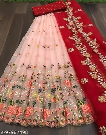 Havey  net Jivika Graceful Women Lehenga