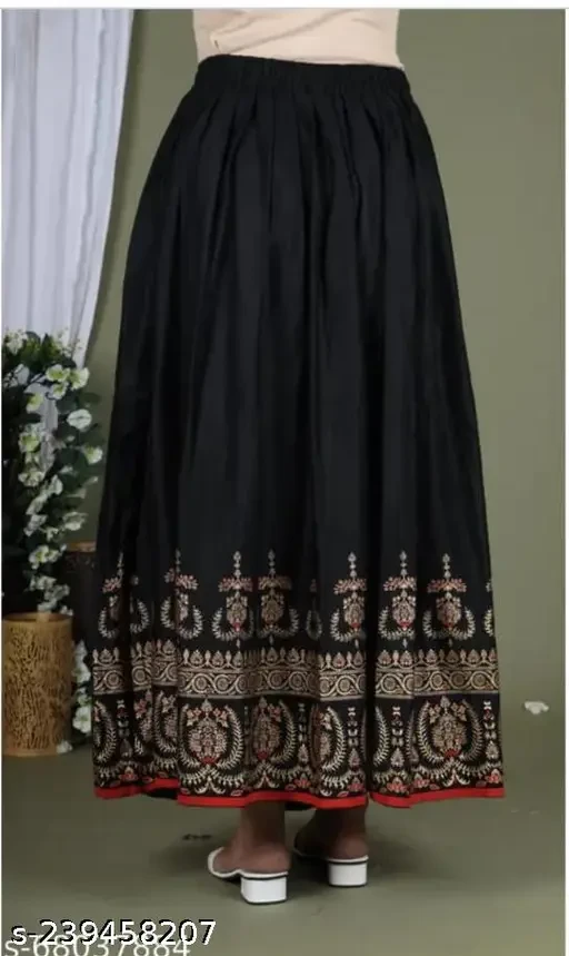THE EPIC FASHION RAYON TRADITIONAL BLOCK PRINT SKIRT