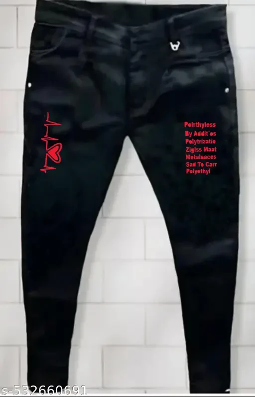 Black Design Jeans