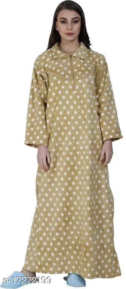 Women Pack of 2 Polka Dots Nightdress