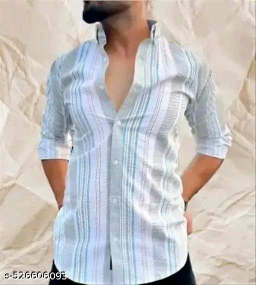 Men's Slim Fit Printed Casual Shirt