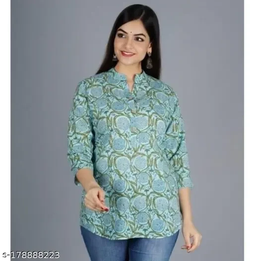 sky blue colour printed georgette dress