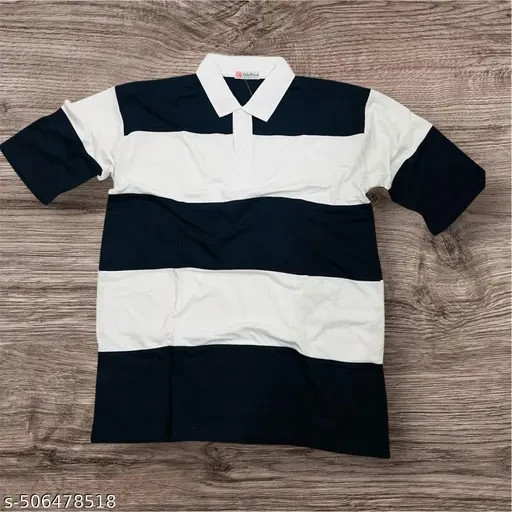 Mens oversize polo collar cotton tshirt for men
