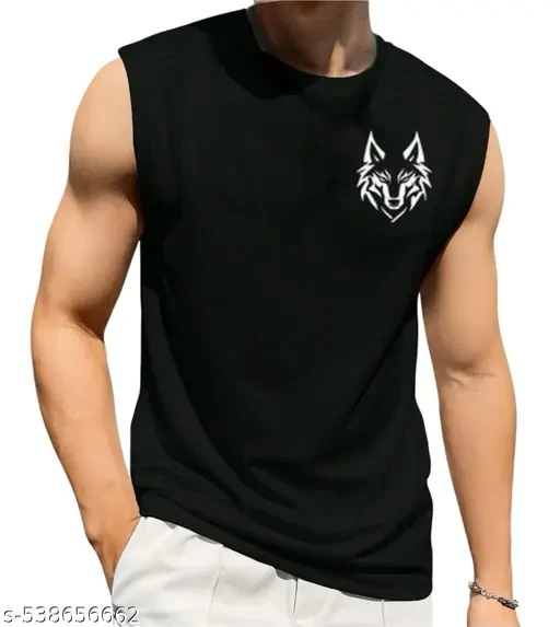 Men Round Neck Gym Vest Sando Cotton