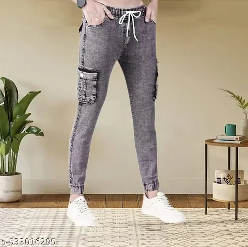 Cargo jeans pant Grey