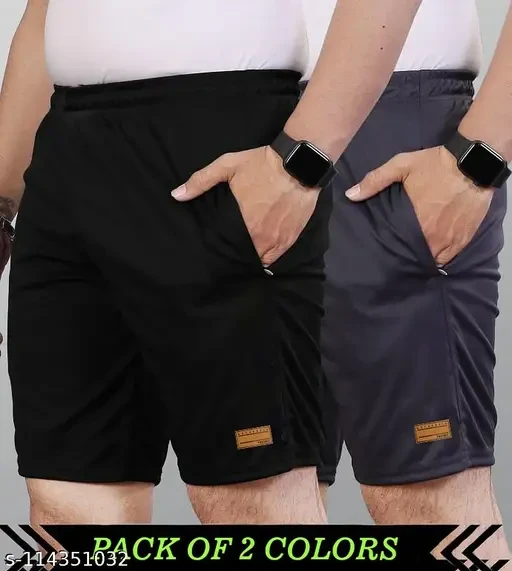 Premium sports Men shorts combo pack of 2