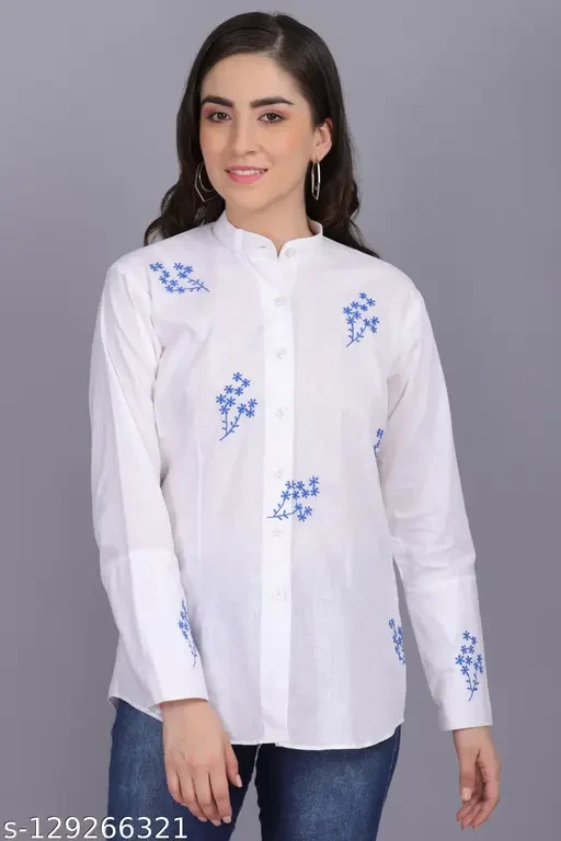 Women Shirt Embroidered