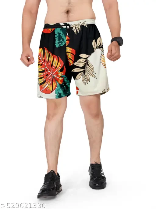 Men's super soft cotton poly lycra regular fit solid shorts with side pocket
