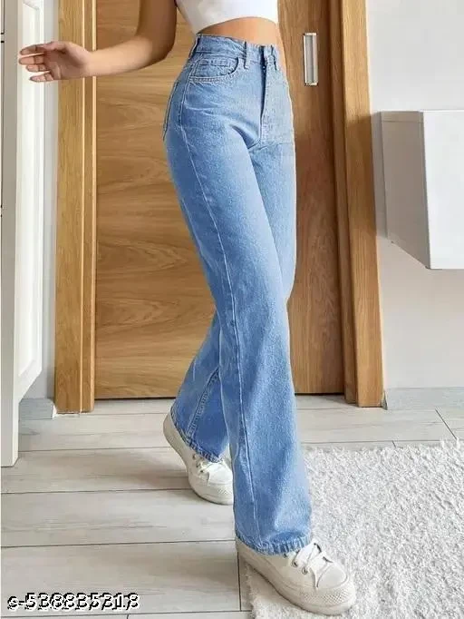 WOMEN JEANS ICEJEANS NEW STRAIGHT BLAST JEANS