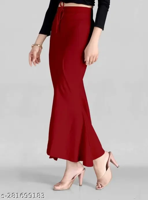 Microfiber Fishcut Flare Saree Shapewear, Petticoat, Skirts for Women, Lycra Shape Wear